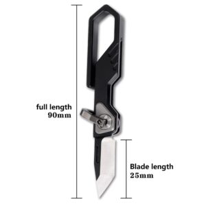 WANERSEN Mini Pocket Knife, Black