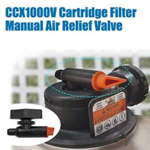 LUKYER CCX1000V Cartridge Filter Manual Air Relief Valve，Compatible with Hayward Pro-Grid de Filters