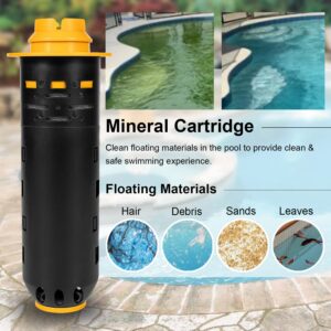 Replacement for Nature2 W28001 W28000 W26001 Pool Mineral Cartridge Fit for All Zodiac DuoClear & Fusion Pool Sanitizers 25 35 Vessels Except Limited Compatible with Pools 5,000-35,000 Gallons