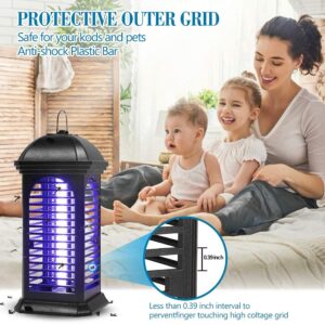 Bug Zapper Outdoor Electric, Mosquito Zapper Outdoor, Mosquito Trap, Fly Zapper Outdoor and Indoor (Black)