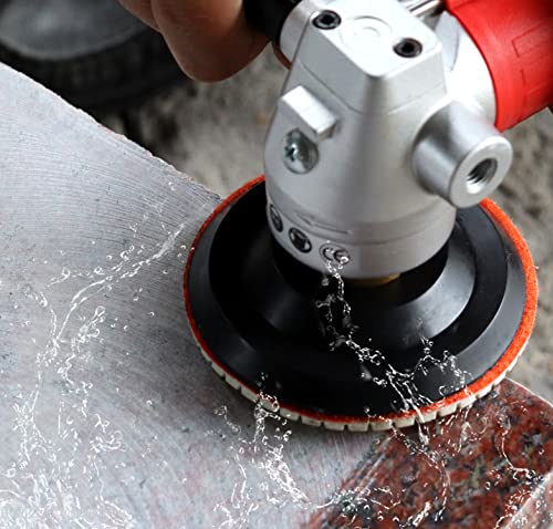 10Pcs 4 Inch Dry Diamond Polishing Pads Grit 1500 for Granite Marble Stone Concrete Travertine Marble Glass Granite Stone Polishing (Grit 1500)