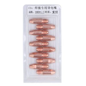 MIG Torch Contact Tips, Good Ductility Welding Nozzle 36KDx1.2 Replacement High Performance for Welder