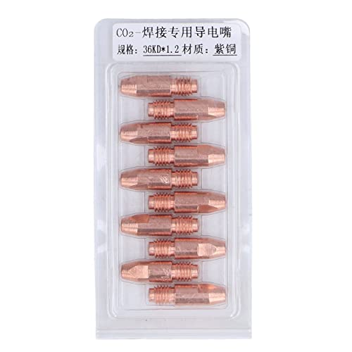 MIG Torch Contact Tips, Good Ductility Welding Nozzle 36KDx1.2 Replacement High Performance for Welder