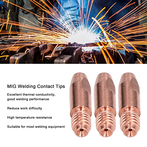 MIG Torch Contact Tips, Good Ductility Welding Nozzle 36KDx1.2 Replacement High Performance for Welder