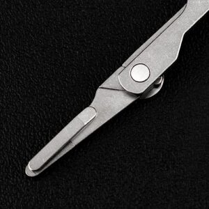 TITANER Titanium EDC Folding Small Pocket Scalpel Knife,Utility Knife,Craft Exacto Knife Blades Suitable for Pedicure, Fishing, Skinning, Fine Cutting (Falcon 2.0)