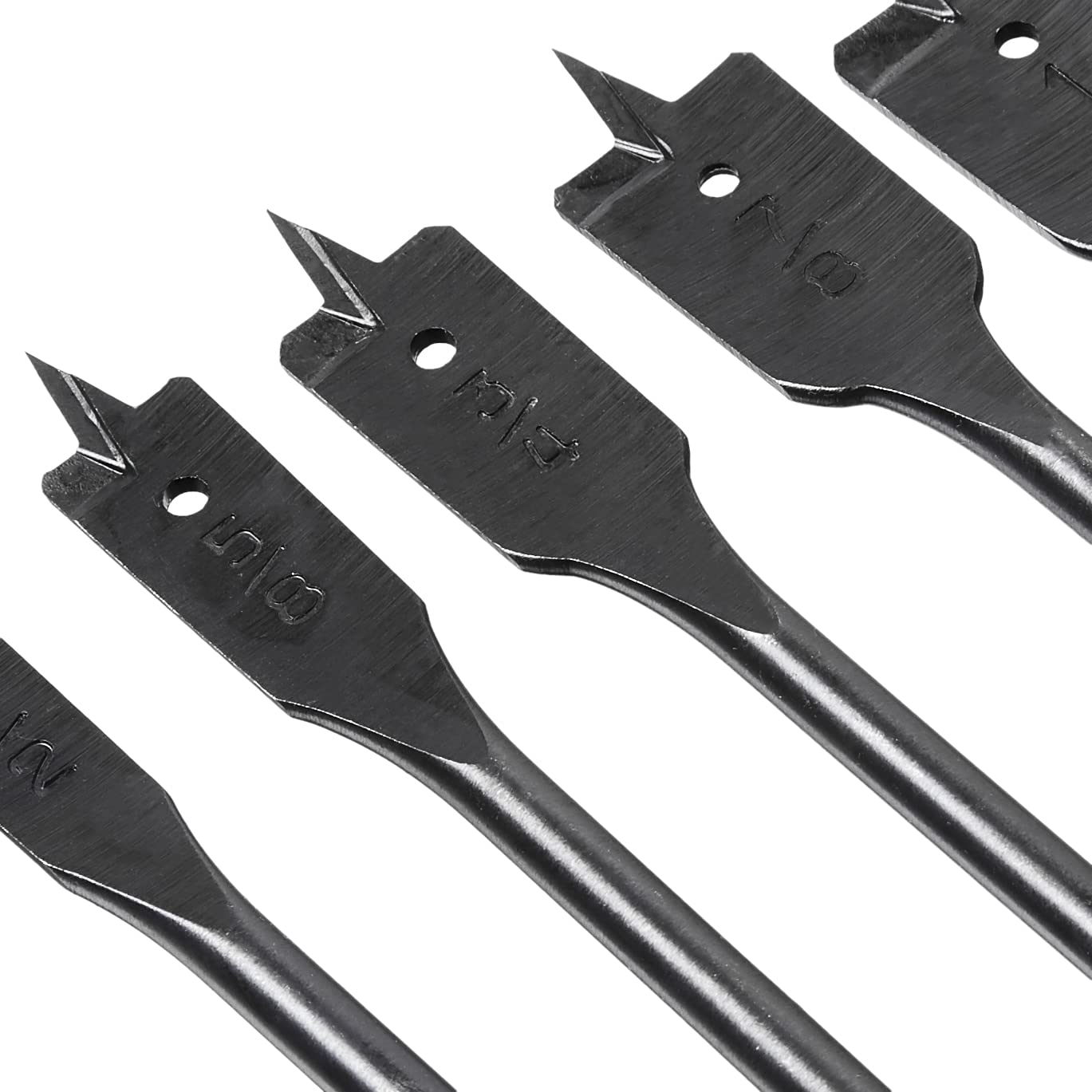 Amazon Brand - Denali 6-Piece Spade Bit Set, 3/8-Inch to 1-Inch