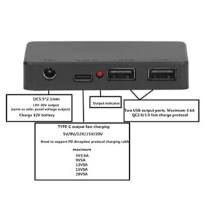 Solar Charger Regulator Solar Panel Controller Dual USB 18V Folding Charging Panel Controller for Phone PC