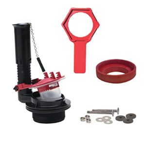 fluidmaster k-540a-015 universal 3-inch toilet flush valve repair kit with toilet tool multicolor