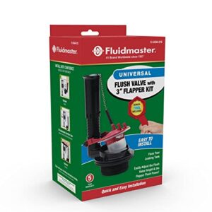 Fluidmaster K-540A-015 Universal 3-Inch Toilet Flush Valve Repair Kit with Toilet Tool Multicolor