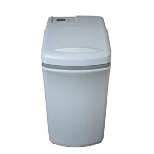 whirlpool whes18 high-efficiency compact home water softener, gray