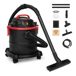 prostormer 3 in 1 wet dry vacuum cleaner, 5 gallon 5.5 peak hp portable wet dry vac floor cleaner with blower function for garage, car, home & workshop
