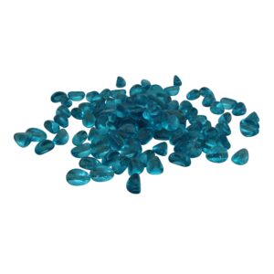 courtyard casual glass beads for firepit in aqua blue
