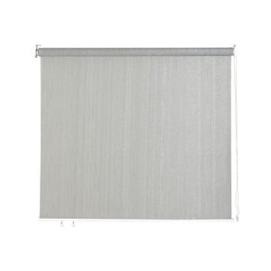 phi villa aluminum patio shades roll up outdoor sun shade roller 8ft width by 8ft height,grey