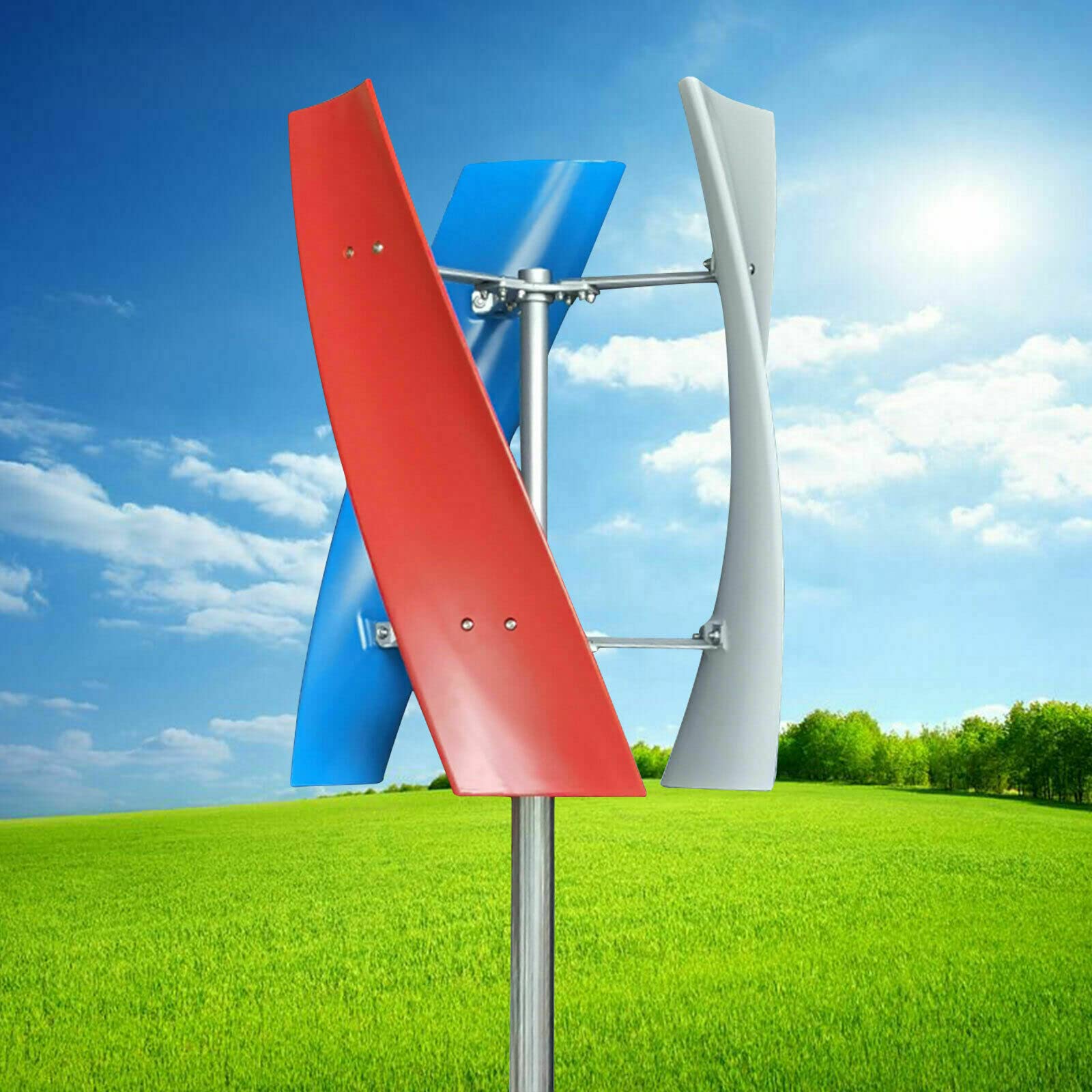 Wind Power Turbine Generator Vertical Wind Generator Low Noise Waterproof with 3 Blades 450W ≤40 m/s 400 W