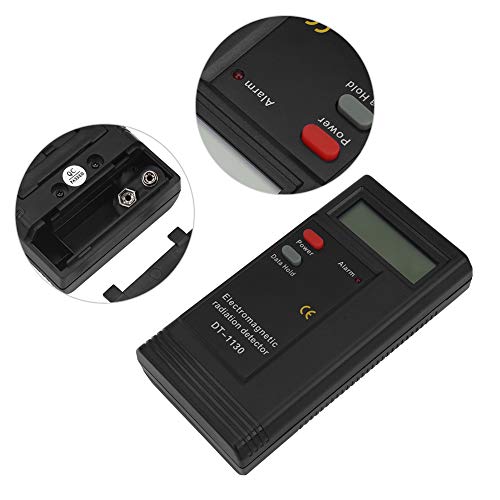1 PC EMF Meter,Portable LCD Digital Electromagnetic Radiation Detector,Battery Operated Electromagnetic Radiation Tester,Handheld EMF Detector 50Hz-2000MHz,for Electrical Equipment