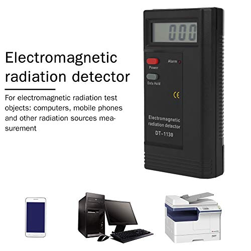 1 PC EMF Meter,Portable LCD Digital Electromagnetic Radiation Detector,Battery Operated Electromagnetic Radiation Tester,Handheld EMF Detector 50Hz-2000MHz,for Electrical Equipment