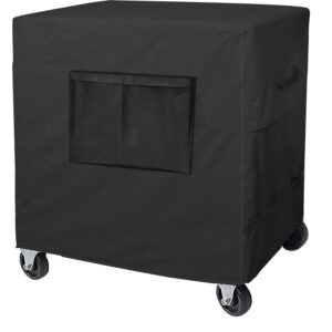 siruiton cooler cart cover waterproof oxford fabric, fits for most 80-100 quart rolling cooler cart cover, outdoor beverage cart, patio ice chest protective covers