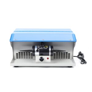 polishing buffing machine, 110v 200w jewelry buffing machine jewelry polishing tool dust collector with light table top jewelry buffer polisher us plug