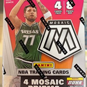 Panini 2020-21 Mosaic Blaster Box Basketball Sealed 4 Cards per pack 8 Packs Per Box 2020/21