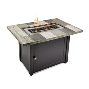 ashton gray 40x28” rectangular gas fire table
