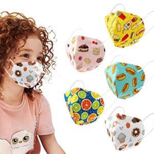 Kids KN95 Face Masks 50PC, 5-Ply Disposable Face Masks for Kids, KN95 Masks with Designed Tie-dye for Children, Boys and Girls