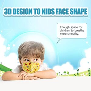 Kids KN95 Face Masks 50PC, 5-Ply Disposable Face Masks for Kids, KN95 Masks with Designed Tie-dye for Children, Boys and Girls