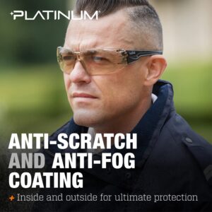 Bollé Safety - BSSI, SILEX+ Eye Protection with Platinum Anti-Fog Coating, Matte Black Frame/CSP lenses