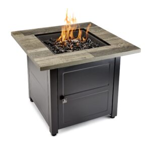 carson brown 30” square gas fire table