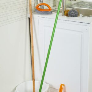 IMUSA USA (12 Pack) Green Angle Broom with Green Accents & Metal Handle