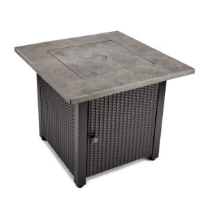 Mitchell Gray 30” Square Gas Fire Table