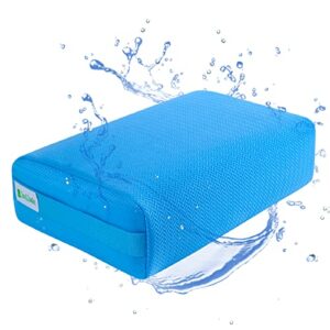 joe&joserin hot tub booster seat cushion with non-slip micro dot bottom and weighted, bathroom massage hot tub accessories for indoor or outdoor, quick dry hot tub pillow with washable mesh cover