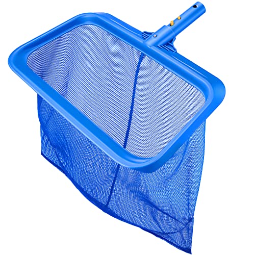 Mowend Swimming Pool Skimmer Net Only, Leaf Pool Net with15.4 Inch Deep Bag Catcher for Heavy Cleaning Ponds, Fits Standard 1-1/4" Pool Pole (Pole Not Included)