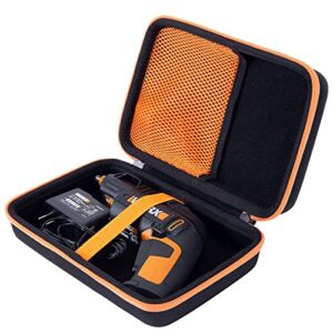 aenllosi hard carrying case compatible with worx wx255l sd semi-automatic power screw driver