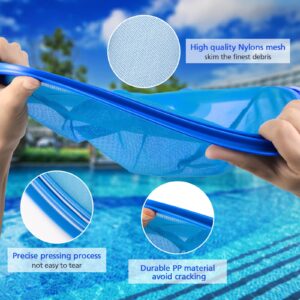 Mowend Pool Net, Pool Net for Cleaning, Including EZ-Clip, Pool Skimmer for Cleaning Pool Liners, Spas, Ponds and Kids Inflatable Pool (Pool Skimmer Net)