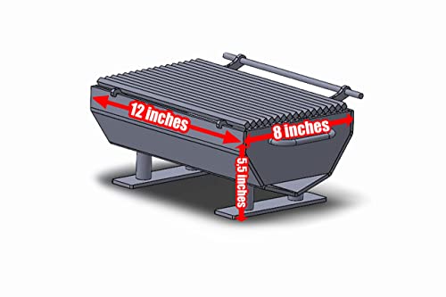 Hibachi Grill Metal Portable Fire Pit, Outdoor Fire Pit, Backyard Fire Pit Bowl, Stainless Steel Charcoal Grill Kebab BBQ Portable Grill