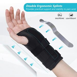 KD Carpal Tunnel Wrist Brace Night Support, Wrist Splint Hand Brace for Carpal Tunnel Syndrome Pain Relief, Arthritis, Tendonitis, Sprain Treatment