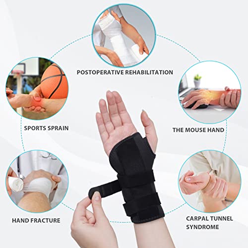 KD Carpal Tunnel Wrist Brace Night Support, Wrist Splint Hand Brace for Carpal Tunnel Syndrome Pain Relief, Arthritis, Tendonitis, Sprain Treatment