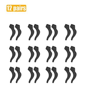 12 Pairs Eyeglasses Ear Grips, Anti Slip Elastic Comfort Glasses Retainers For Spectacle Sunglasses Reading Glasses Eyewear YJEG Yjeg001