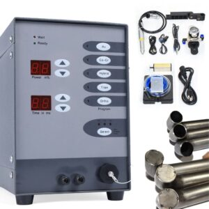 100w automatic cnc pulse argon spot welder, repair arc laser machine soldering kit iron kits hot station electronics repair tools gdae10 torch welding accessories jewelry diy tool