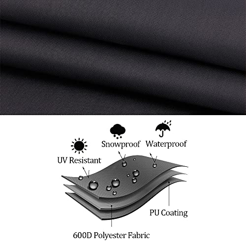 Izzybang 2/3 Seat Patio Swing Cover Chair Bench Replacement Cover for Swing Seat Waterproof Heavy Duty Swing Seat Cover, (L) x (W) 50.00 x 41.33 inch