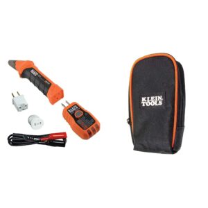 klein tools circuit breaker finder tool kit with accessories (2-piece) and multimeter carrying case