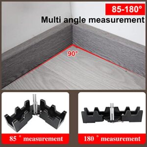 moonoom 2-in-1 Mitre Measuring Cutting Tool, Miter Saw Protractor Tool, Precise Mitre Angles Cutting Tool, Measuring Template Instrument Home Supplies
