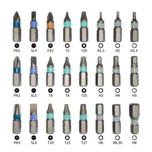 Ratchet Screwdriver Set 24 in 1 Precision Screwdriver Bit Screwdriver Sets With Case Duka Tools Ratchet Screwdriver with Detachable Handle for Watch Computer Electronics Father'screwdriver set (Black)