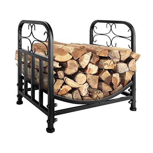 YEEGO DIRECT Weatherproof Firewood Rack Indoor Outdoor 17 Inch Outdoor Firewood Holder Easy Assembly in 10mins, Indoor Log Rack for Fireplace