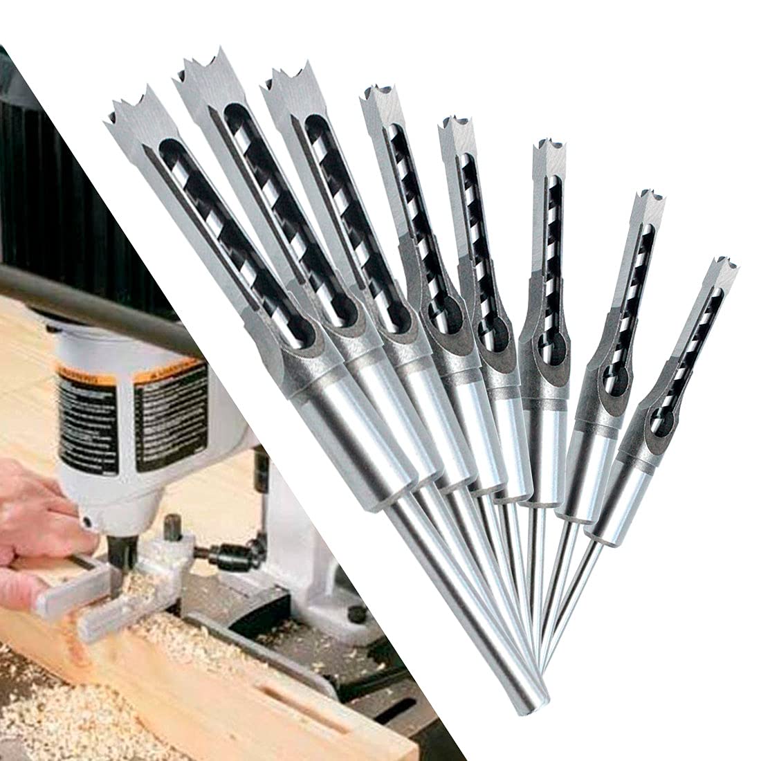 Drill Bit HSS High-Speed Twist Drill Bits Sets Tools Woodworking Tools Mortising Chisel Wood Square Drill Bit Drilling Holes Drill Bit Set (Hole Diameter : 16mm)