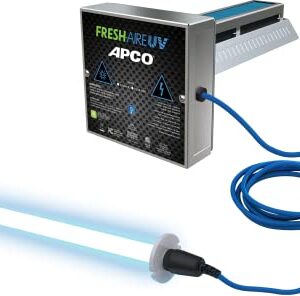 APCO Carbon Matrix HVAC UV Air Purifier, Includes Dual 2-Year UVC Lamp for Coils and Air Handler (18-32 VAC Series) # TUV-APCO-DE2