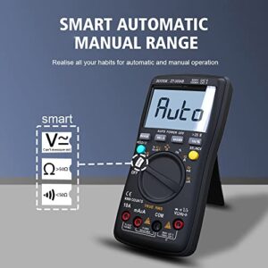 ZOTEK ZT-300AB Bluetooth Digital multimeter Tester Multi Testers True RMS Tester Automatic Mode Counts Measures Voltage Current Resistance Capacitance Frequency Temperature diode Meter