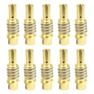 lzrong 10 pcs nozzles contact tips holders welder fit for 15ak welding tool welder