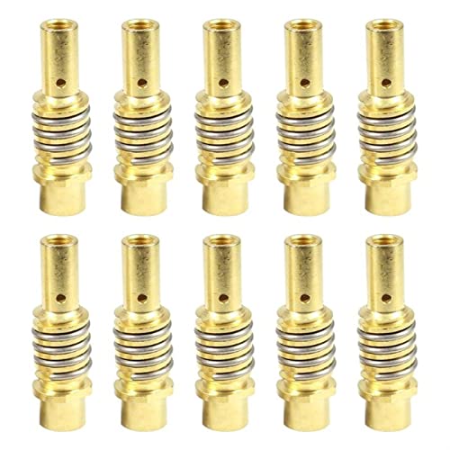 LZRONG 10 Pcs Nozzles Contact Tips Holders Welder Fit for 15AK Welding Tool Welder