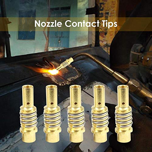 LZRONG 10 Pcs Nozzles Contact Tips Holders Welder Fit for 15AK Welding Tool Welder